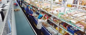 système de préparation de commande pick-to-tote
