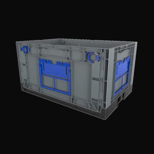 caisse-palette en plastique
