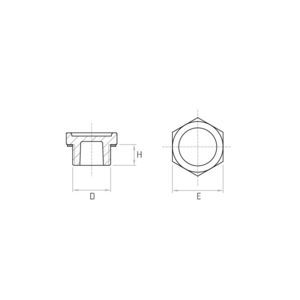 bouchon hexagonal