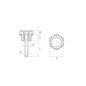 bouchon hexagonal