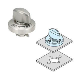 fixation 1/4 de tour en acier inoxydable 1