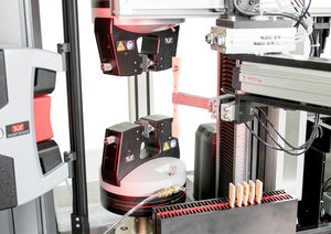 machine d'essai d'élongation / de flexion / pour plastique / automatisée