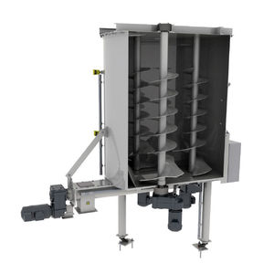 silo avec mélangeur / pour poudre / en acier inoxydable / pour la plasturgie