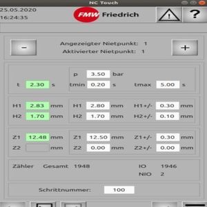 interface opérateur à écran tactile