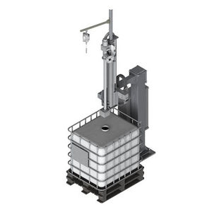 système de remplissage IBC / pour l'industrie chimique / pour liquide à faible viscosité / semi-automatique