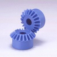 engrenage conique / à denture hélicoïdale / en plastique / à moyeu