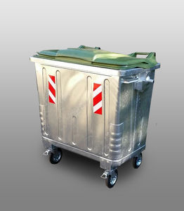 conteneur à déchets en acier galvanisé