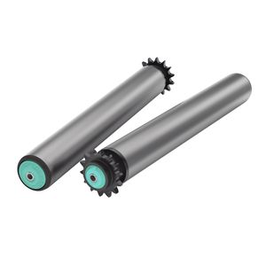 rouleau de convoyeur à entraînement par chaîne / en acier / en acier inoxydable / résistant à l'abrasion