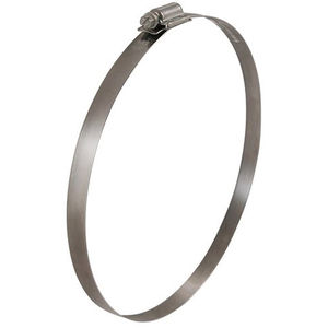 collier de serrage en acier inoxydable / à vis / à bande / grande puissance