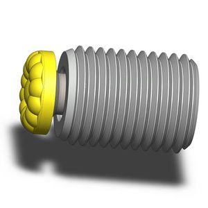 vis sans tête en acier inoxydable / à filetage / à bille orientable