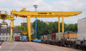 portique sur rail