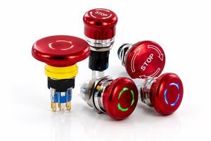 bouton poussoir d'arrêt d'urgence