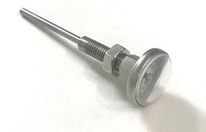 thermomètre bimétallique / analogique / portable / en acier inoxydable