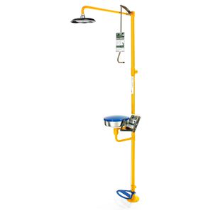 douche de sécurité sur pied