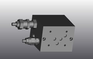 bloc hydraulique en fonte