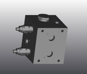 bloc hydraulique en fonte