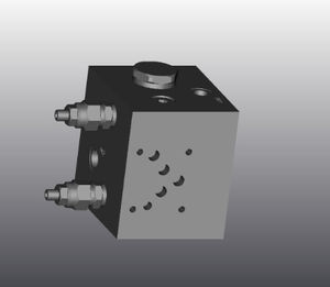 bloc hydraulique en fonte
