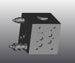 bloc hydraulique en fonte