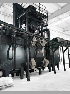 grenailleuse à convoyeur aérien