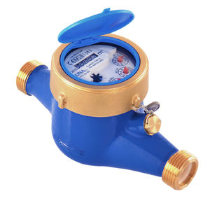 compteur volumétrique / à cadran sec / à turbine jet multiple / d'eau