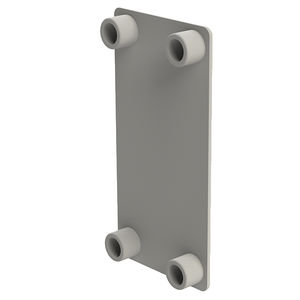 embout recouvrant pour profilés / press-fit / rectangulaire / en polyamide