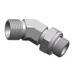 raccord fileté / coudé à 45° / hydraulique / mâle