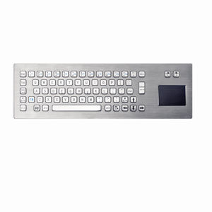 clavier en acier inoxydable brossé