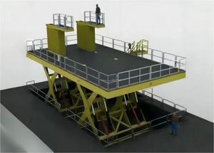 nacelle élévatrice à ciseaux fixe