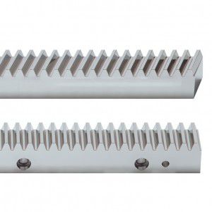 crémaillère à denture hélicoïdale