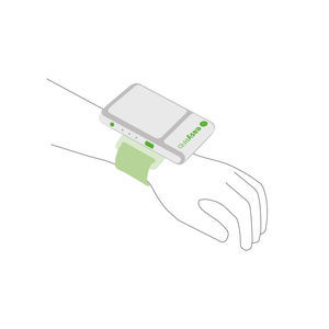 scanner de code-barres portable au bras 1