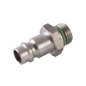 raccord pour air comprimé / rapide / droit / en acier inoxydable