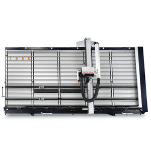 machine à scier à panneaux / pour plastique / semi-automatique / verticale