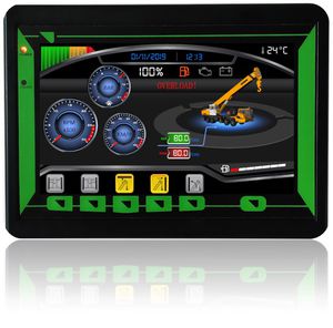 terminal HMI à écran tactile / avec clavier / encastrable / 800 x 480
