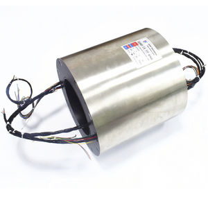 collecteur tournant arbre traversant / pour table rotative / pour applications offshore / en inox