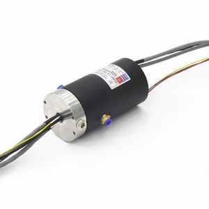 collecteur tournant Gigabit Ethernet / pneumatique / à arbre plein / alliage d'aluminium