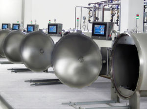 autoclave de process / semi-automatique / horizontal / pour l'industrie agroalimentaire