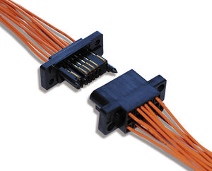 connecteur fil à carte / de fond de panier / rectangulaire / sans soudure