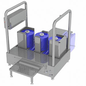 système de lavage à eau / automatique / pour applications hygiéniques / en inox