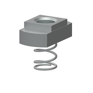 écrou en acier / avec ressort