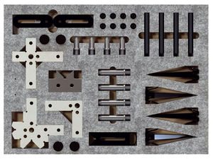Kit De Serrage 52 Pièces - Brides En T, écrous, Blocs - Pour Assemblage D'établi, Menuiserie - Universel