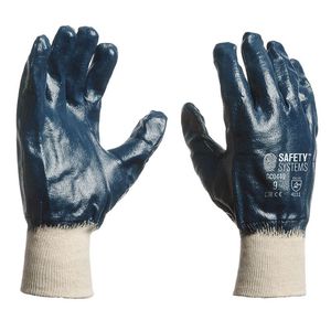 gants de sécurité de manutention / résistants à l'abrasion / en coton / en nitrile