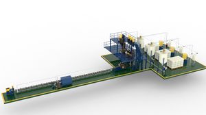 ligne de production de pièces en matériaux composites