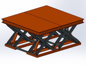 table élévatrice à ciseaux