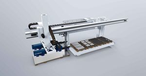 système de chargement et déchargement pour système laser 1