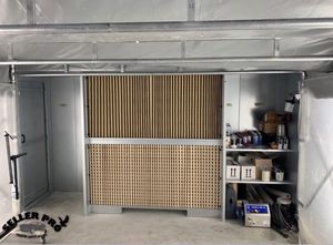 cabine de peinture fermée