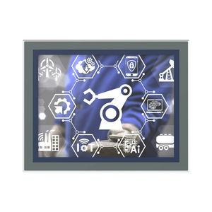 moniteur LCD / à écran tactile résistif / rétroéclairage à LED / 12