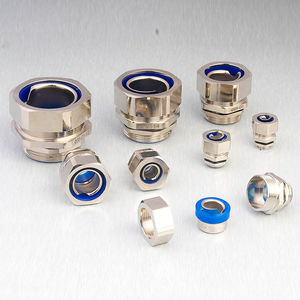 raccord fileté / droit / hydraulique / en laiton nickelé