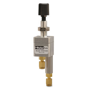 régulateur de débit à membrane / à pression différentielle / pour gaz / de précision