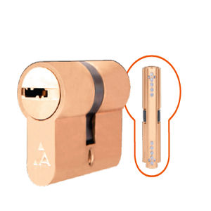 serrure à came / à clé / pour porte / en laiton