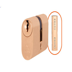 serrure à clé / pour porte / en laiton / en nickel